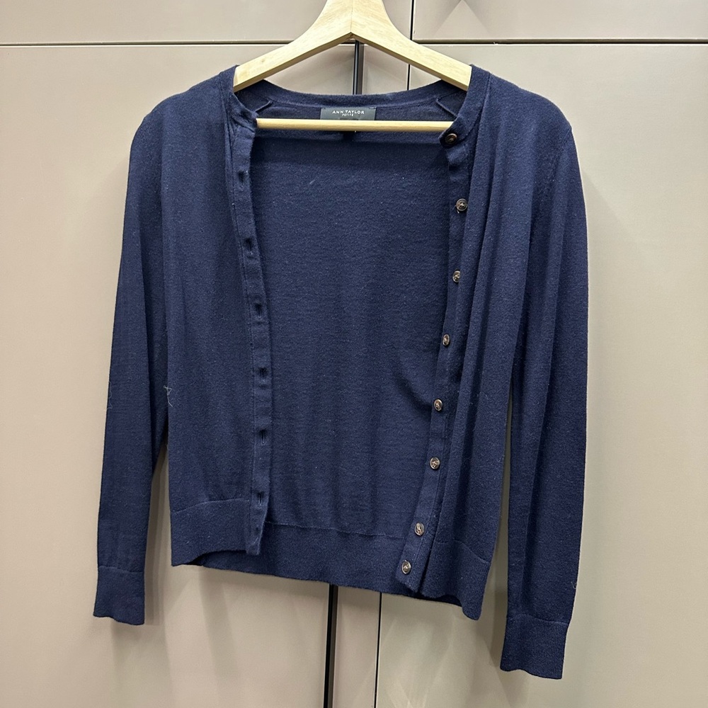 Dark blue Ann Taylor cardigan